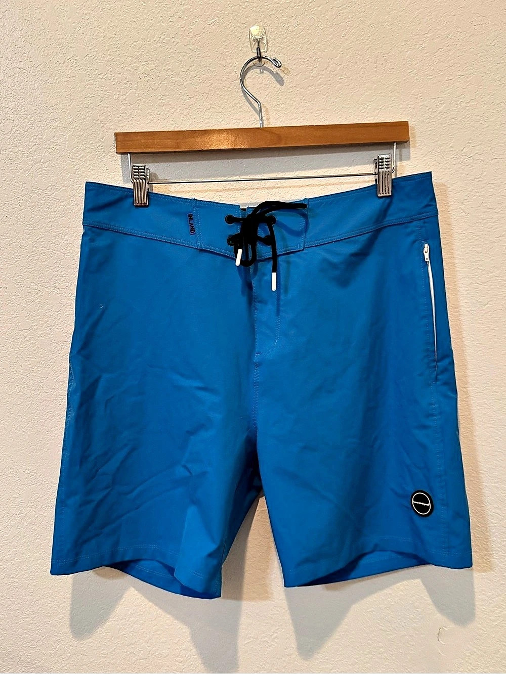 Bearded Goat Inland Board Shorts Men's Blue Waist 32
